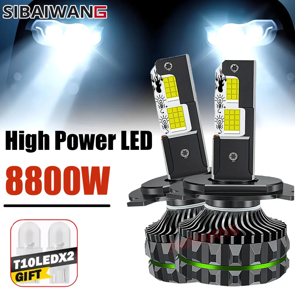 

880000LM H7 H11 LED Bulbs Headlight 8800W for Car H4 H1 led H8 H9 Headlamp 9005 9006 HB3 HB4 9012 HIR2 Auto Diode Lamps Canbus
