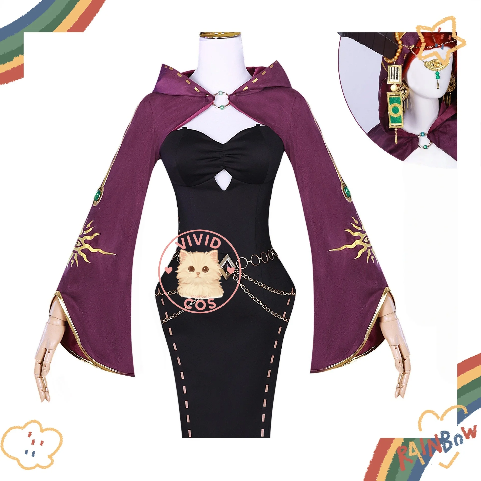 

Identity V Priestess Fiona Gilman for Female Cosplay Costume Role-playing Game - Licensed Full Women's Clothing Set Slim-fit