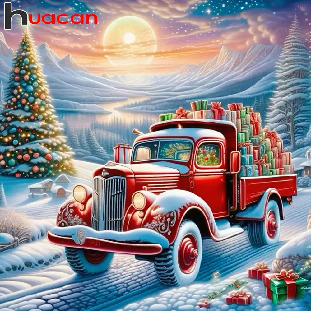 Huacan 2025, neue Kollektion, Diamant-Gemälde, Delphin, Himmel, Diamant-Stickerei, Meer, Sonnenuntergang, Mosaik, Kunst, Dekoration, Gemälde