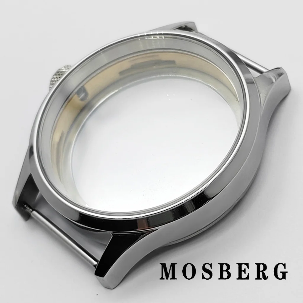 43 мм 6497 польский корпус часов, серебристый, твердый, нержавеющая сталь для ETA 6498 6497 ST3600 3620, аксессуары для часов с механизмом, детали