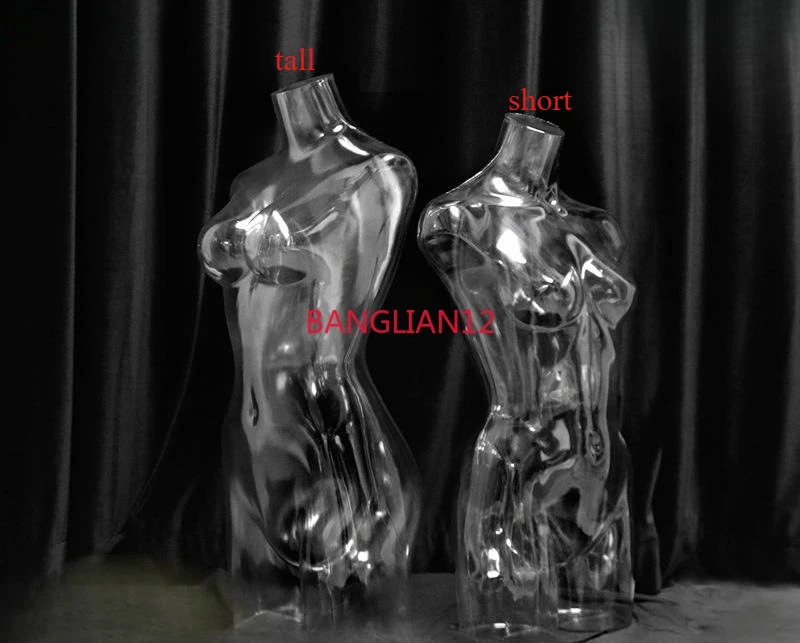 

Transparent half-body display model tool, used for bra, swimsuit, underwear 3D shooting, hollowed-out picture props