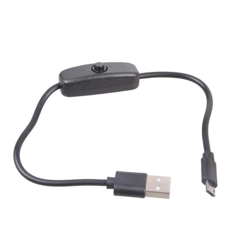  On Off Button Enabled USB to Tiny USB Charging Cable 2 Size for Multiple Gadget