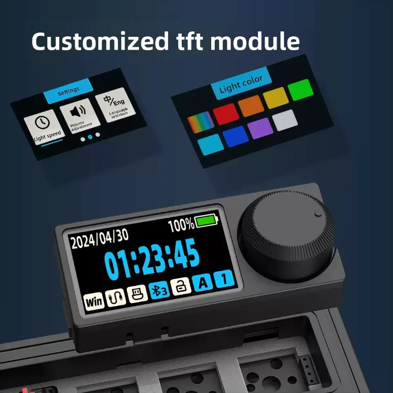GANSS GS3108T Pro Mechanical Keyboard Kit Tri-Mode Bluetooth 2.4G 108 Keys Hot-swap South-facing RGB Full Size Custom Barebone