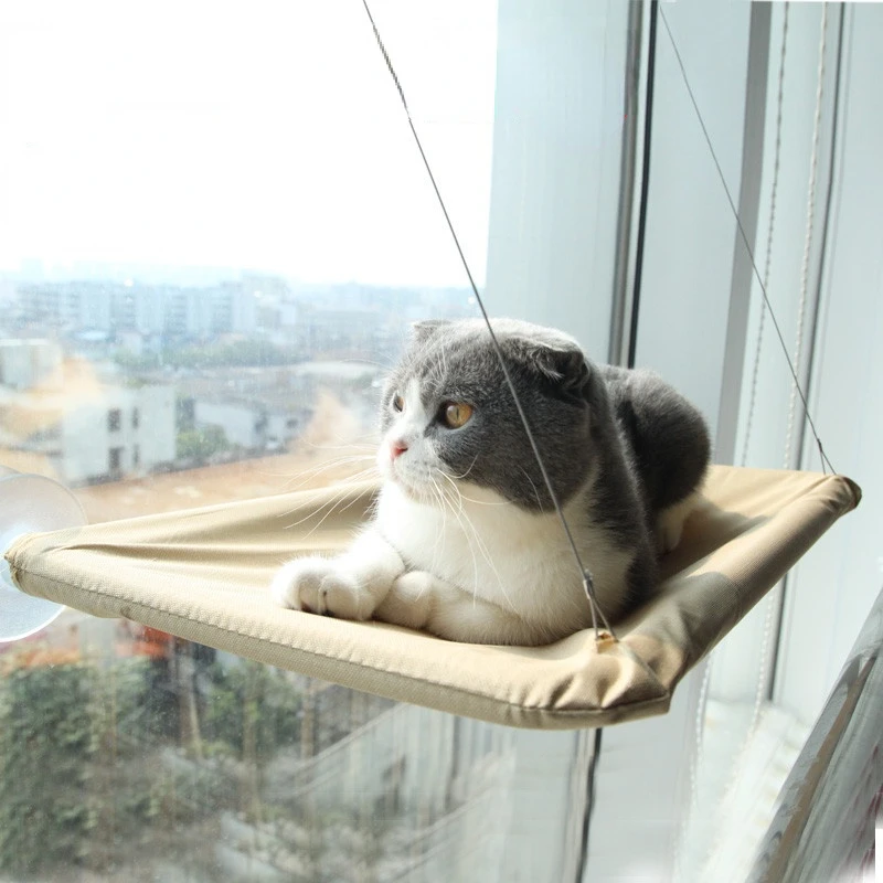 Cat Bed Window  Cat Window Hammock Window Perch Safety Cat Shelves Space Saving Window Mounted Cat Seat for Large Cats Cat Bed