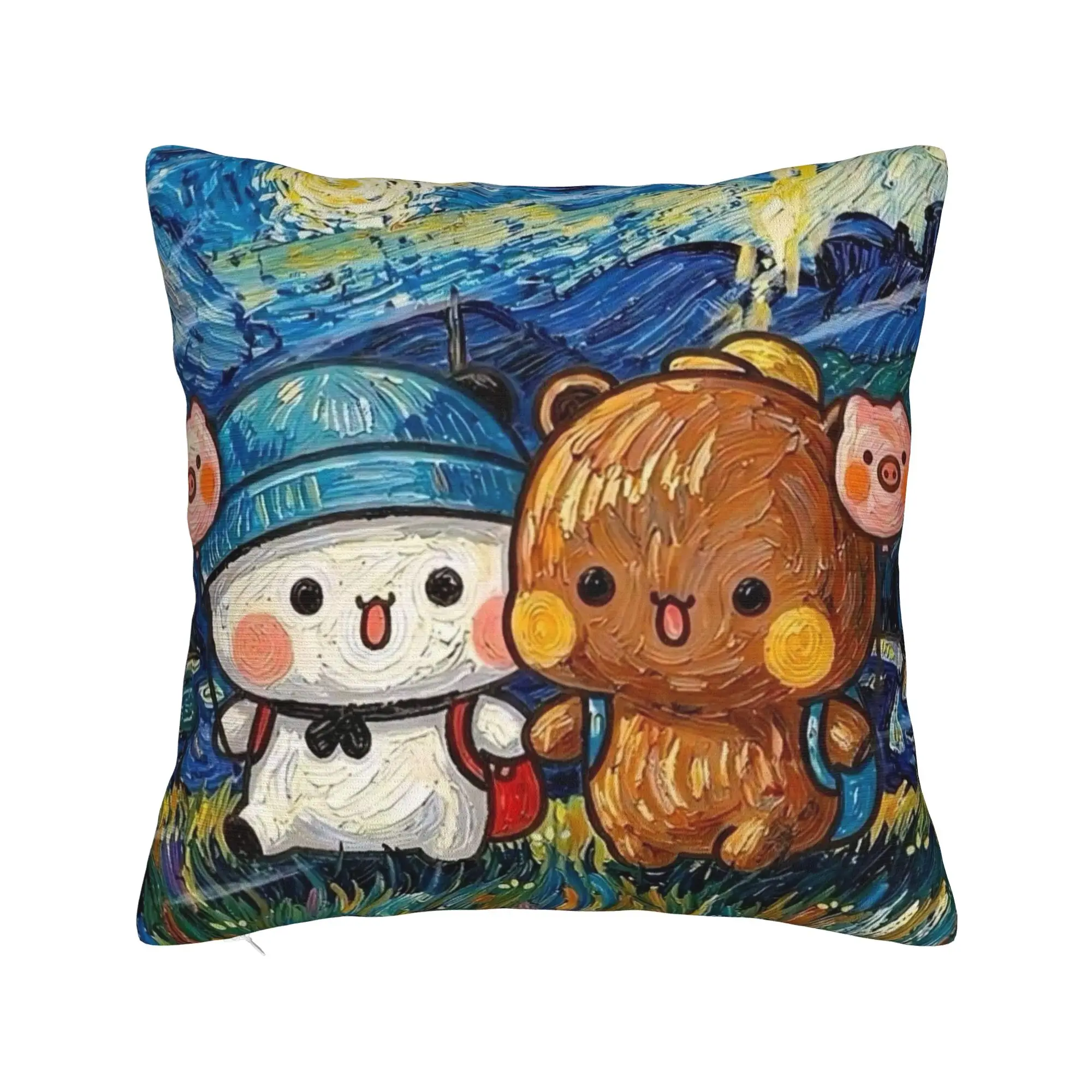 Pillow Case 3D Print Kawaii Bubu & Dudu Comfy  Pillow Cover For Sofa Car Home Decor Novelty Pillowcases
