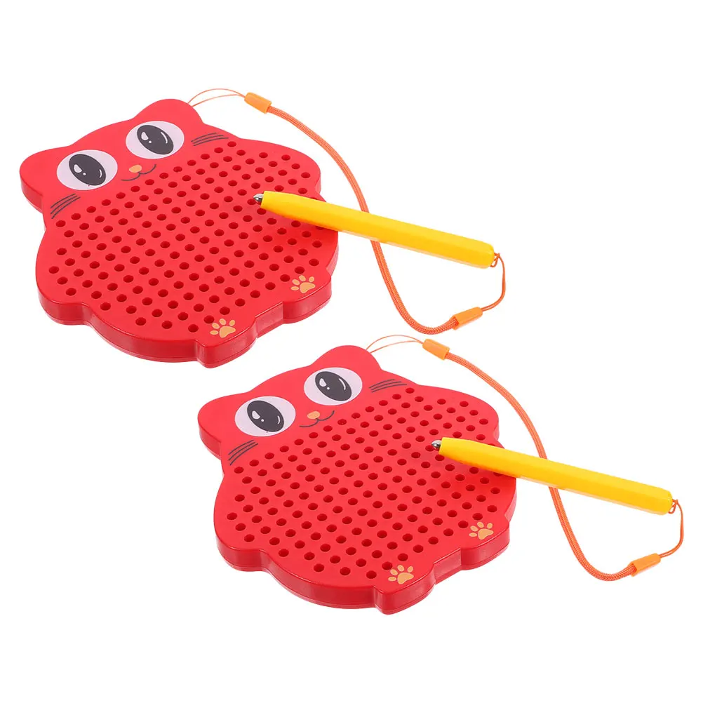 

2pcs Drawing Board Steel Kids Toddler Sketchpad Reusable Owl Shaped Educational Fun Doodle Pad Lightweight