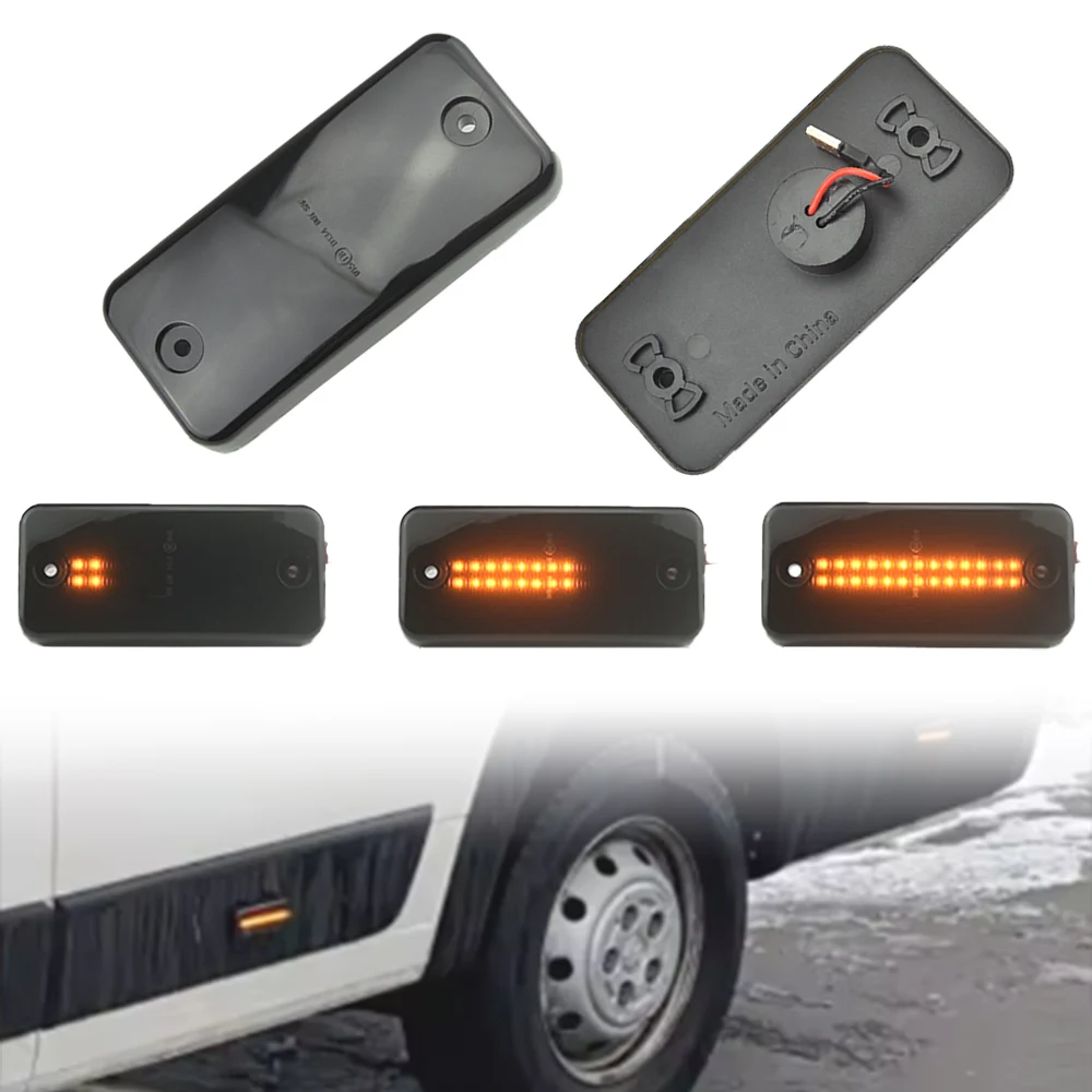 

Динамический светодиодный боковой габаритный фонарь (указатель поворота) для Citroen Relay 2006-2019, Iveco Daily 1997-2019