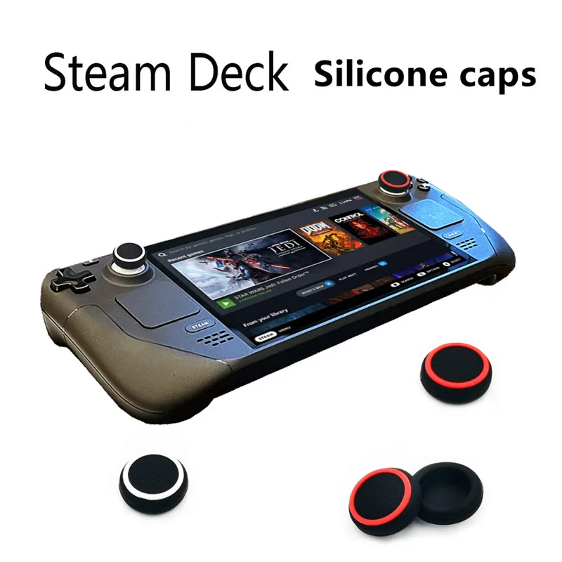 30Pcs Analog Stick จอยสติ๊กยางปลอกซิลิโคนผิว Controller Performance Thumb Grip Caps สำหรับไอน้ำ Deck Nintendo Switch