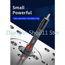 AX207 Mini Pneumatic Chamfering Machine 45 Degrees Metal Deburring Chamfer Tool Handheld Adjustable With Blades