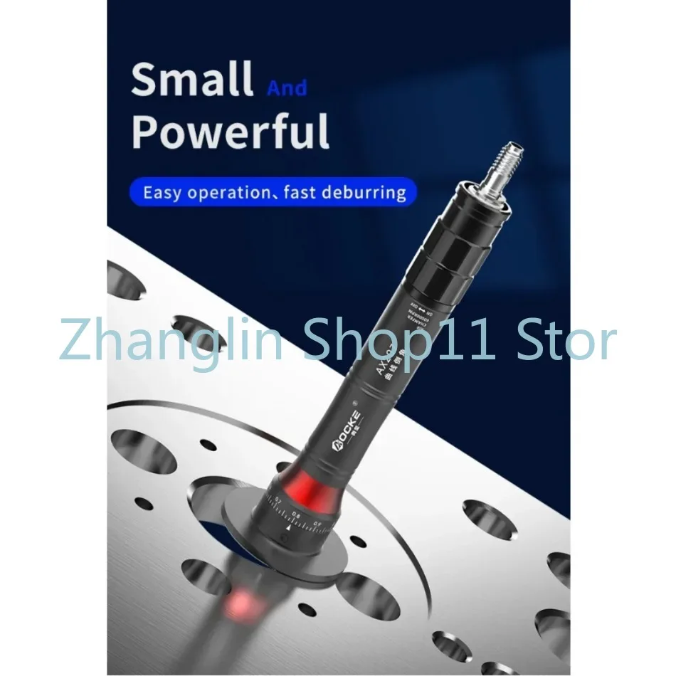 AX207 Mini Pneumatic Chamfering Machine 45 Degrees Metal Deburring Chamfer Tool Handheld Adjustable With Blades