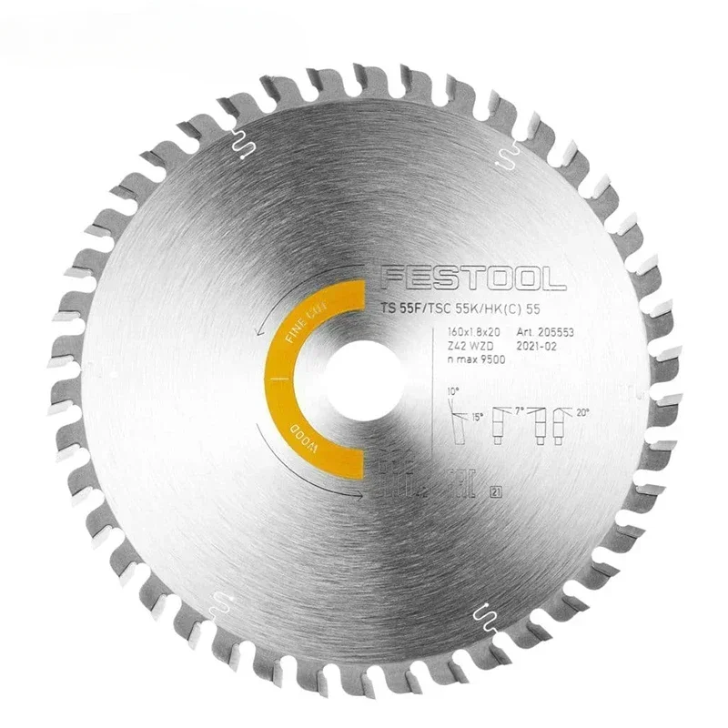 

205553 Saw Blade WOOD FINE CUT HW 160x1,8x20 WD42 for TS F, TSC K, HK and HKC
