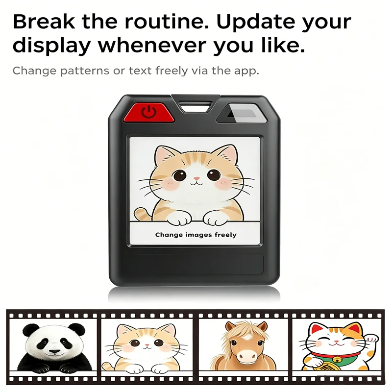 Original Color E-Ink Smart Keychain DIY Support Find My Find Hub Display Anti-Lost Locator Tracker 1.54 Inch Screen