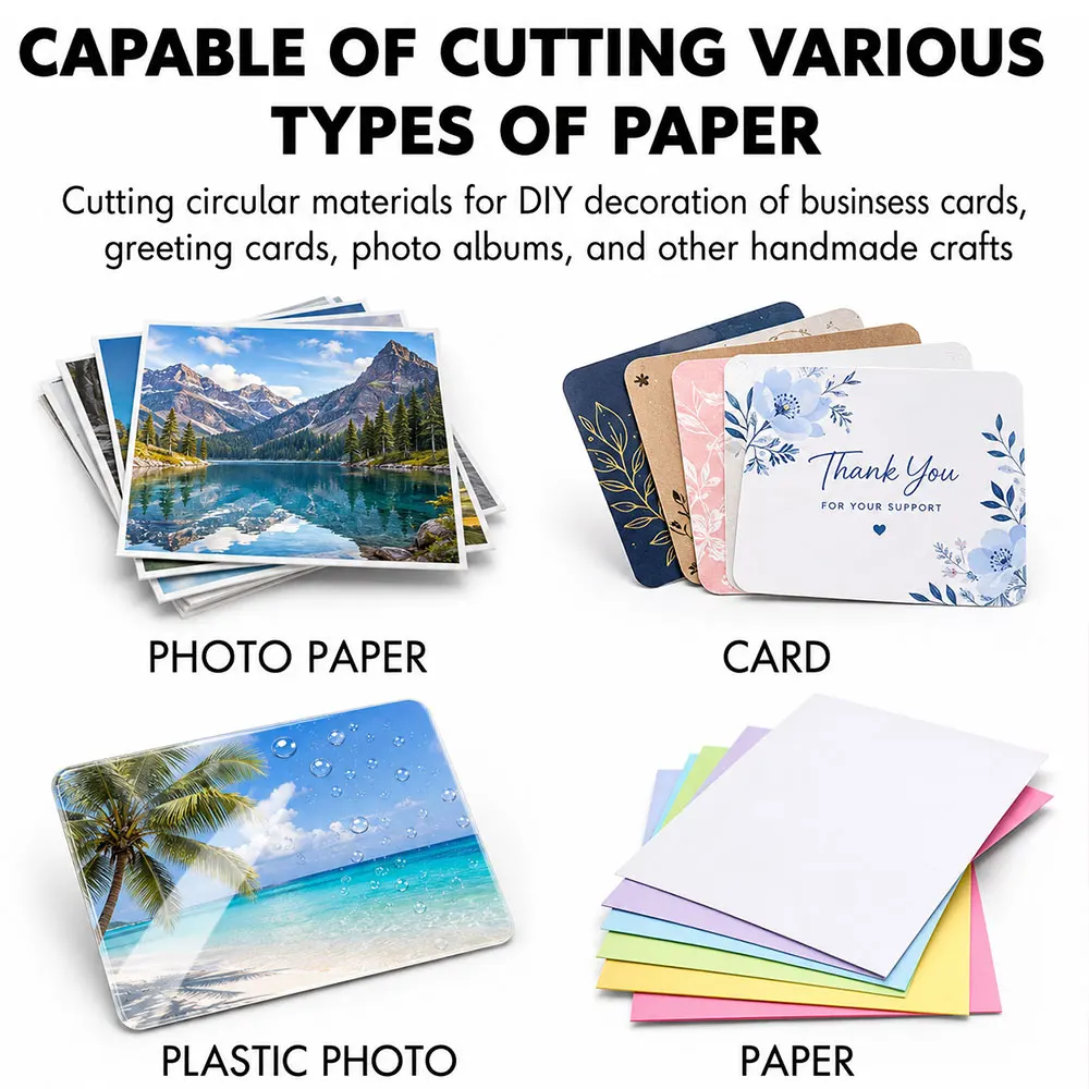 1pc 360° Rotary Manual Circle Cutter, Adjustable 2-20cm DIY Paper Cutting Tool with Inch/CM Dual Scale for Scrapbooking & Cards view 6