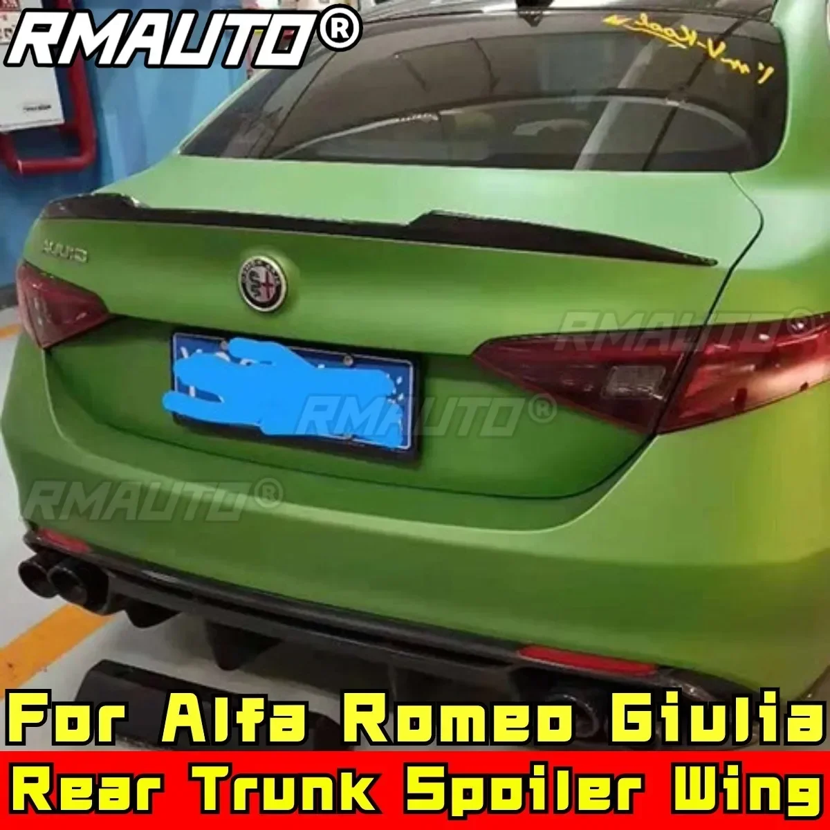 

Для Giulia Body Kit Заднее крыло Глянцевый черный стиль M4 Задний сплиттер багажника Крыло багажника для Alfa Romeo Giulia Автомобильные аксессуары