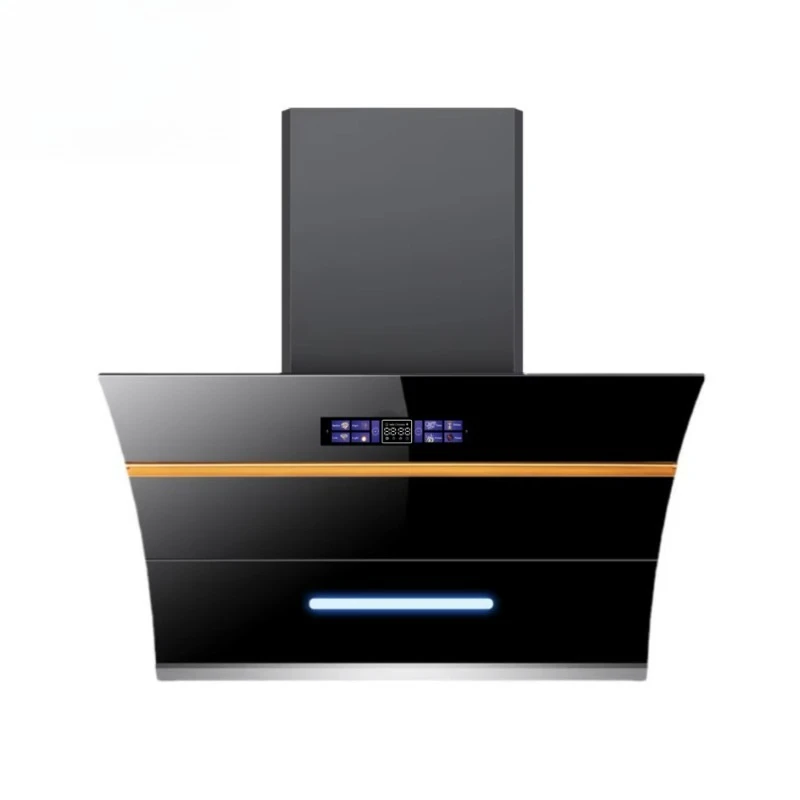 90cm Smart Range Hood with Touch Gesture Voice Control Wall Mounted Chimney Extractor Fan Cooker Hood for Home Kitchen
