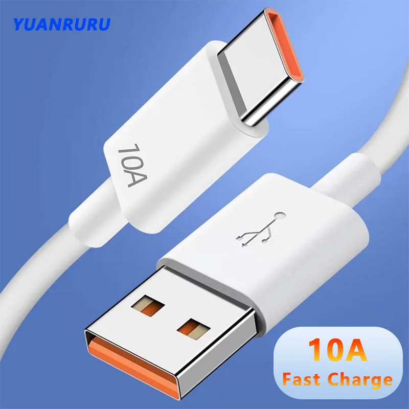 120W 10A Type C Fast Charging Cable USB C Cable USB Type C for Xiaomi Huawei Fast Charge Charger Type C