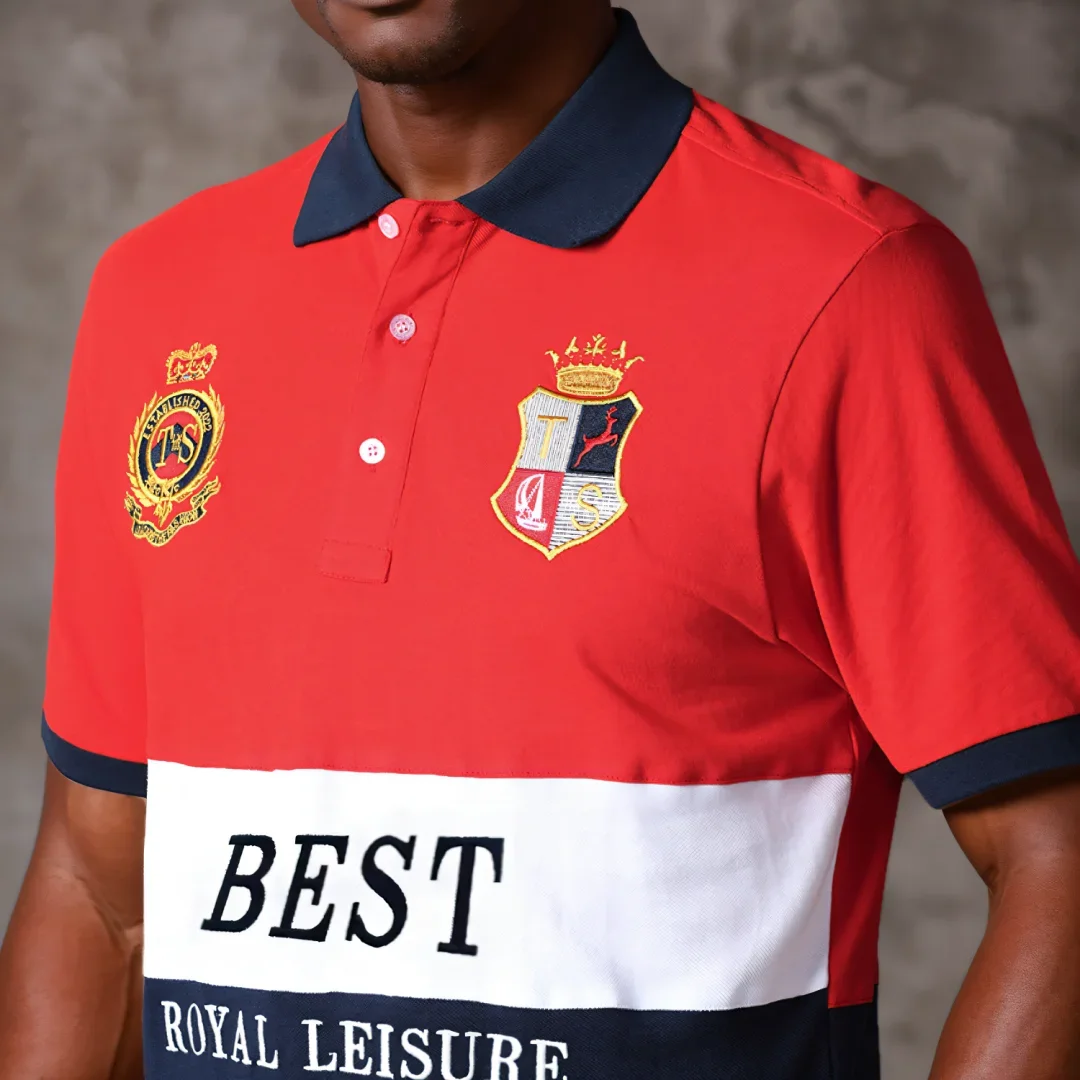 เสื้อโปโลบุรุษคุณภาพดีแขนสั้นสวมใส่เสื้อสบายๆ 100% Cotton Collaredเสื้อยืดขนาดใหญ่ 7xl