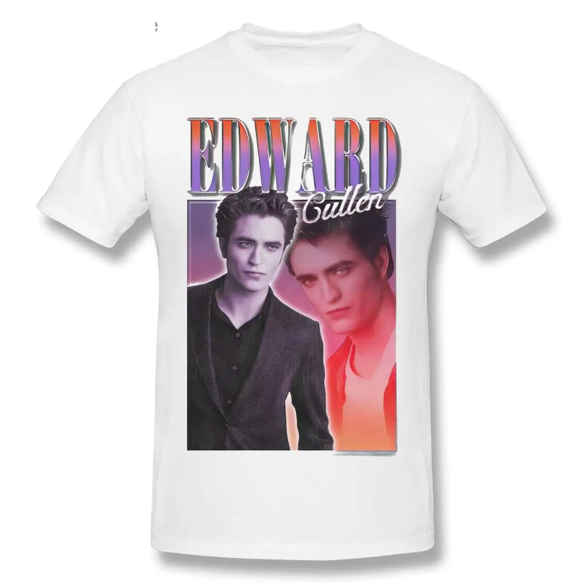 

EDWARD 90s Twilight Vintage Unisex Black Tshirt Men T Shirt Retro Graphic T Shirts 100% Cotton T-Shirts Tee Top 01