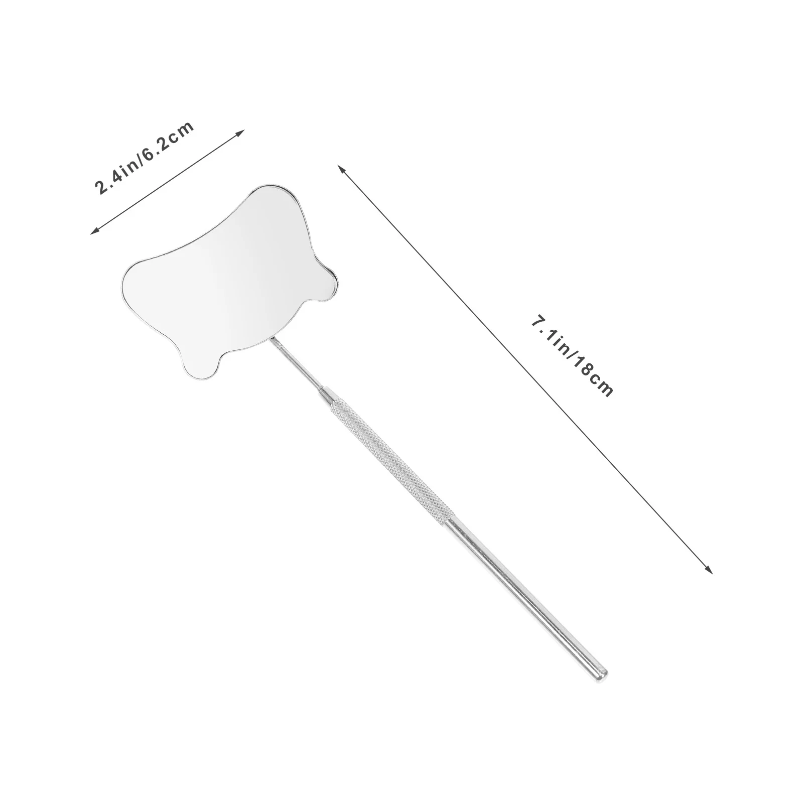 Espelho de cílios de aço inoxidável para extensões de cílios alça antiderrapante design em forma de urso portátil ferramenta portátil espelho de cílios