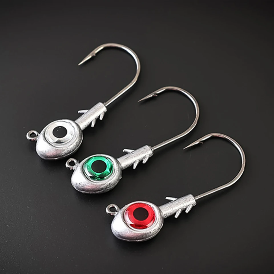 Walk Fish Jig Head ojo grande – Anzuelo antidesenganche para mar