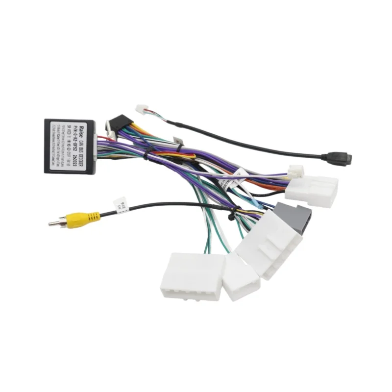 Plug and Play 16 Pin CANBUS Wiring Harness Adapter RZ-DF52 Retain SWC for Nissan Android Stereo