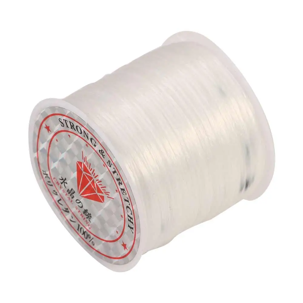 Аксессуары для ожерелья DIY Эластичные браслеты Ремесленная веревка Изготовление ювелирных изделий Волокнистая проволока Браслет Струна Эластичный шнур Бисероплетение Нить