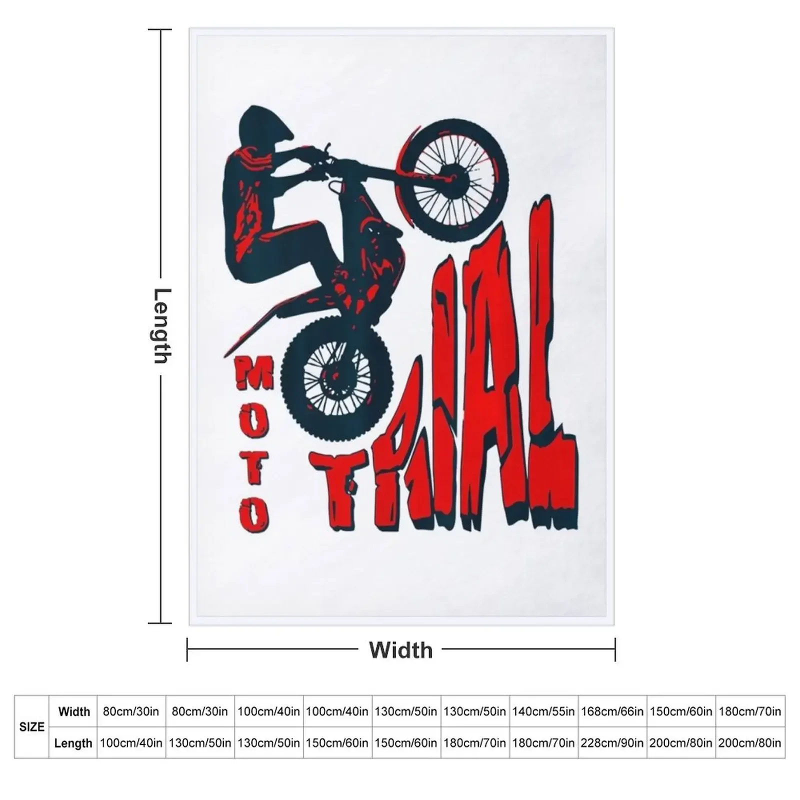 Herren Moto Trial - Trial Bike - Motorrad Biker - Bike Trial Throw Blanket couch cozy soft plush fuzzy picnic outdoor blanket