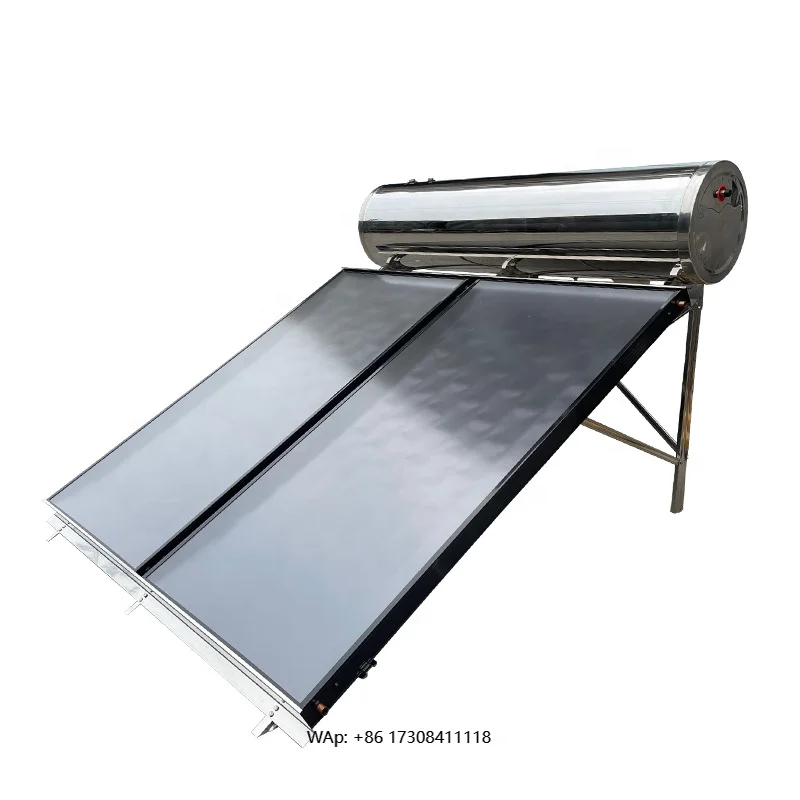 

100L-300L Pressurized Solar Water Heater System Collector Energy Saving Stainless Steel Flat-Plate for Outdoor Use Hotel