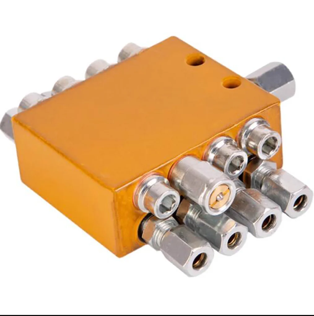 Progressive distributor for machine tool grease dispensing valve