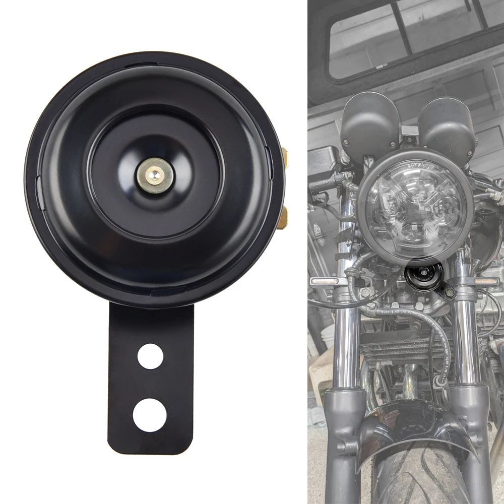 AliExpress 2.55" 6V 105dB Motorcycle Basin Horn Loudspeaker Mini Buzzer Horn for Honda Yamaha Suzuki Kawasaki Scooter Moped Dirt Bike