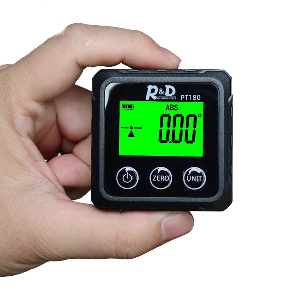

360 Angle Degree Mini Digital Protractor Inclinometer Electronic Level Box Magnetic Base Measuring Tools