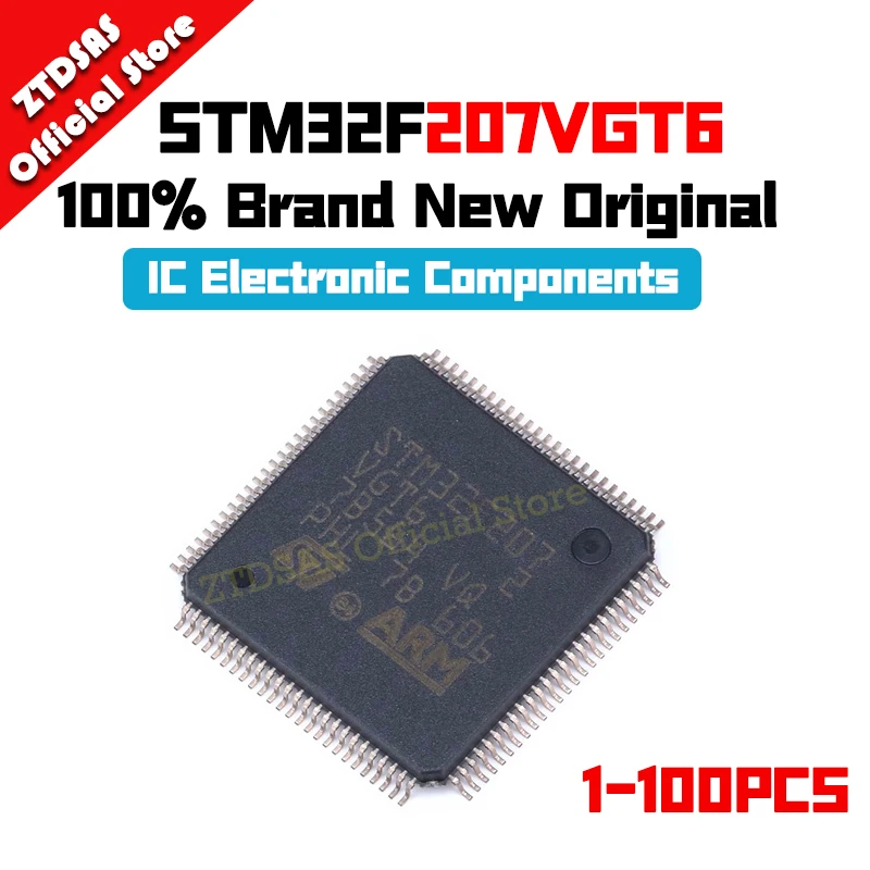 

1-100Pcs STM32F207VGT6 STM32F207VG STM32F207 STM32F STM32 STM IC MCU LQFP-100 Chipset