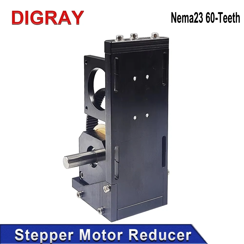 

DIGRAY Stepper Motor Reducer Nema23 60 Tooth Y-Axis Motor Mount for CO2 Laser Cutting and Engraving Machines.