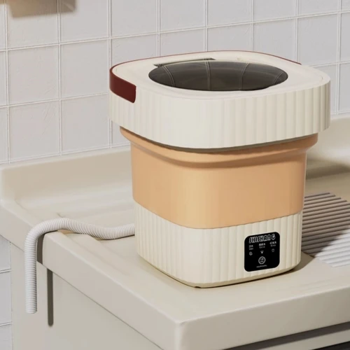 접이식 세탁기 탈수 블루라이트 속옷 팬티 양말 수건 전용 미니 소형 세탁기 여행용 가정용