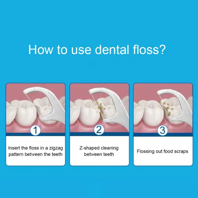 Juego de palillos de dientes portátiles, artefacto de acero inoxidable 304, hilo Interdental reutilizable de ganchillo, herramientas de limpieza bucal