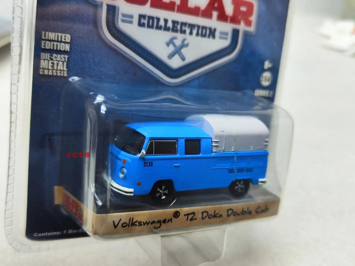 

GreenLight 1: 64 Volkswagen T2 Doka Double Cab Volkswagen Pickup Truck 35060-F Advanced Collection Ornament Car Models