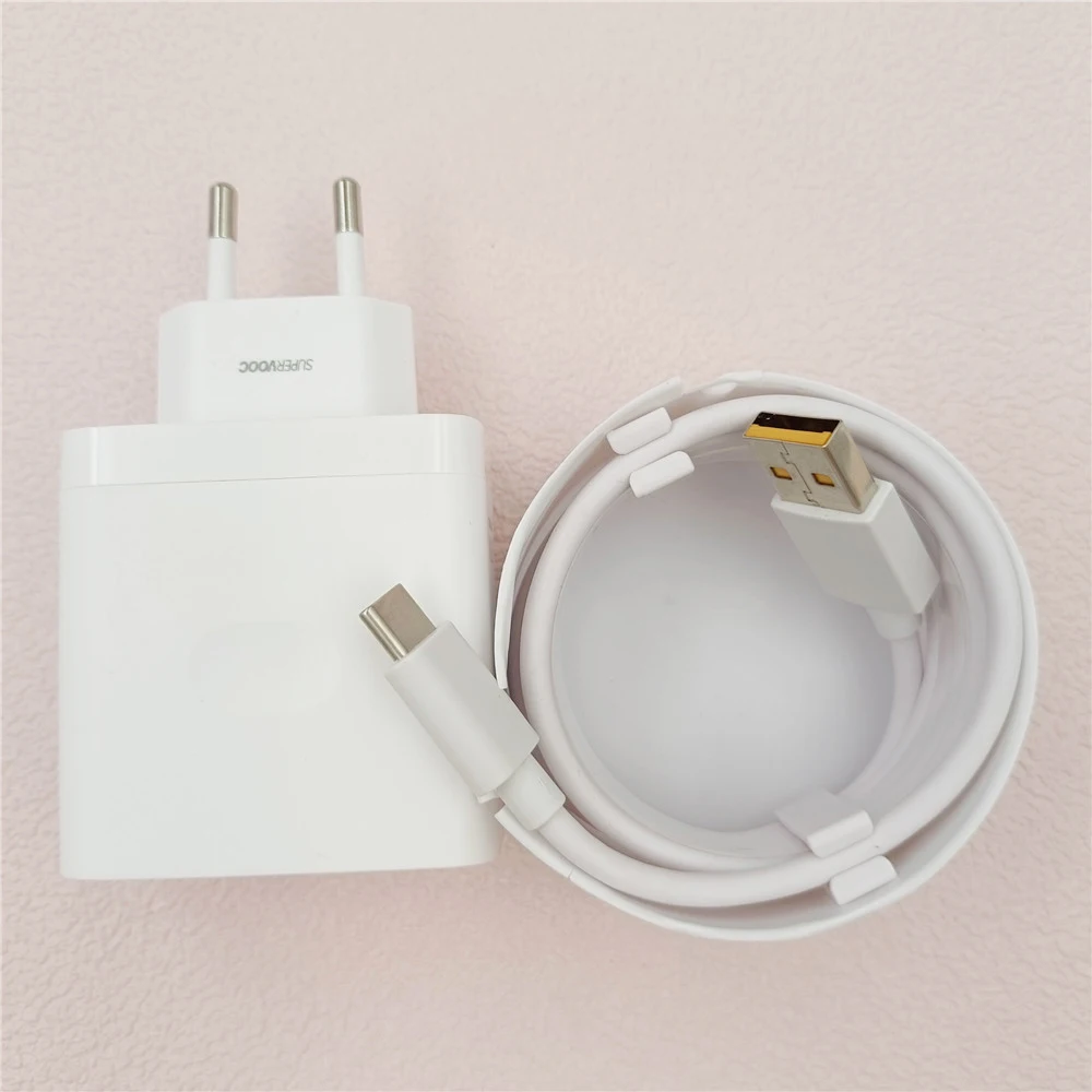 Original For Realme 67W Super Dart/VOOC Charger Fast EU/US Power Adapter USB Type C Cable For Realme 12 11 Pro+ GT NEO 2 3 GT2 - náhled 5