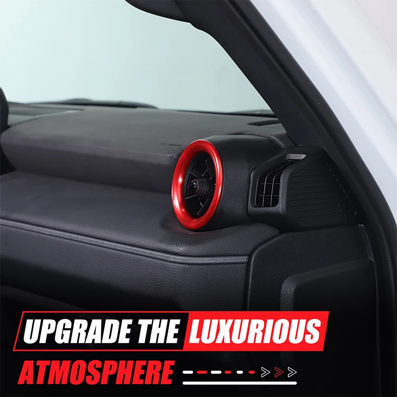 

2Pcs Aluminum Alloy For Toyota Land Cruiser Prado 250 LC250 2024+ Car Front Exit Air Outlet Adjustment Rod Cover Car accessories
