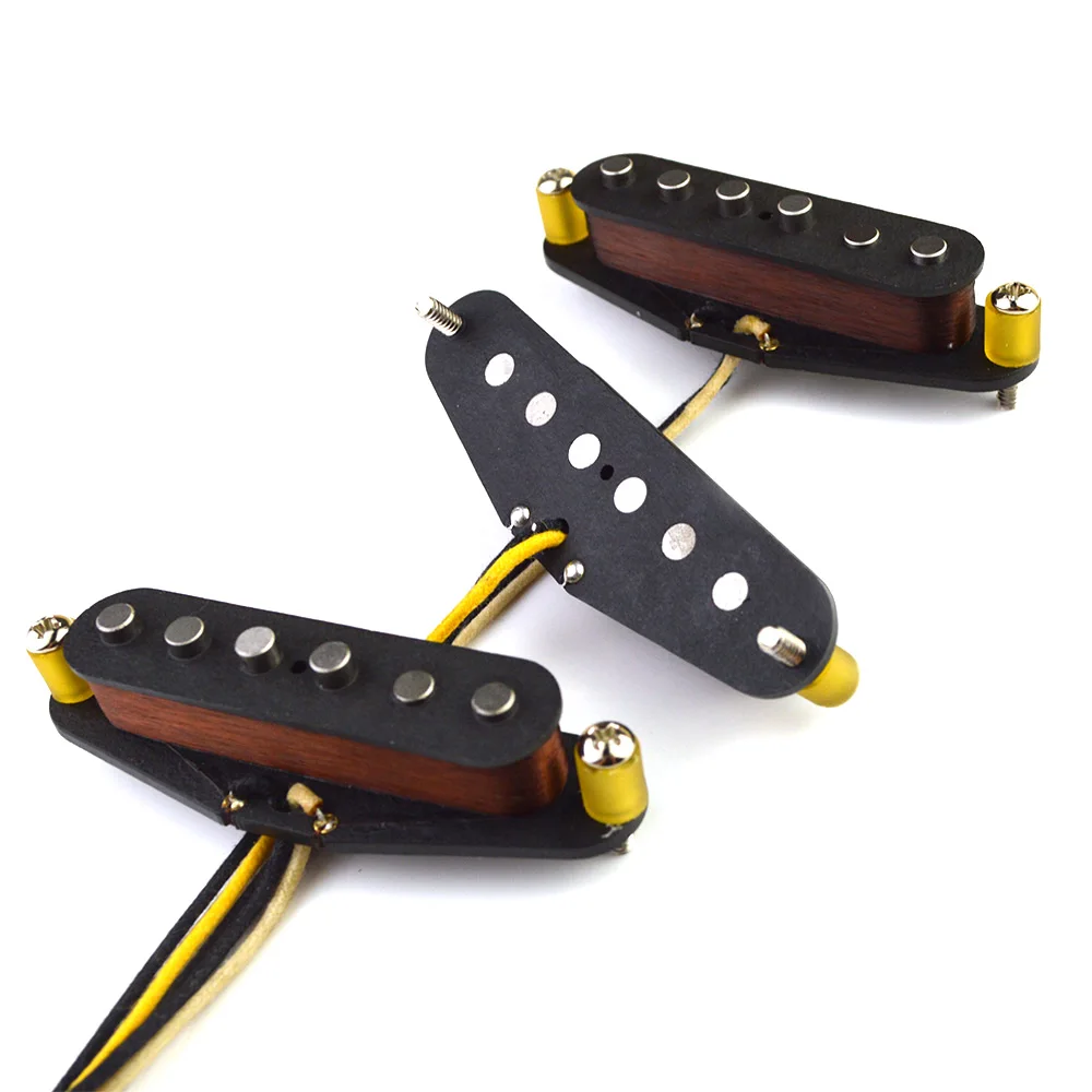 Texas Blues Handmade Texas Special Alnico 5 SSS Plain Enamel wire single coil Pickup Fibre Structure for ST Electric Guitar