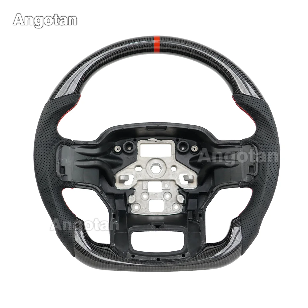 

Gloss Real Carbon Fiber Steering Wheel for Ford F150 F-150 2021-2024 (No Paddle Shifter Holes)