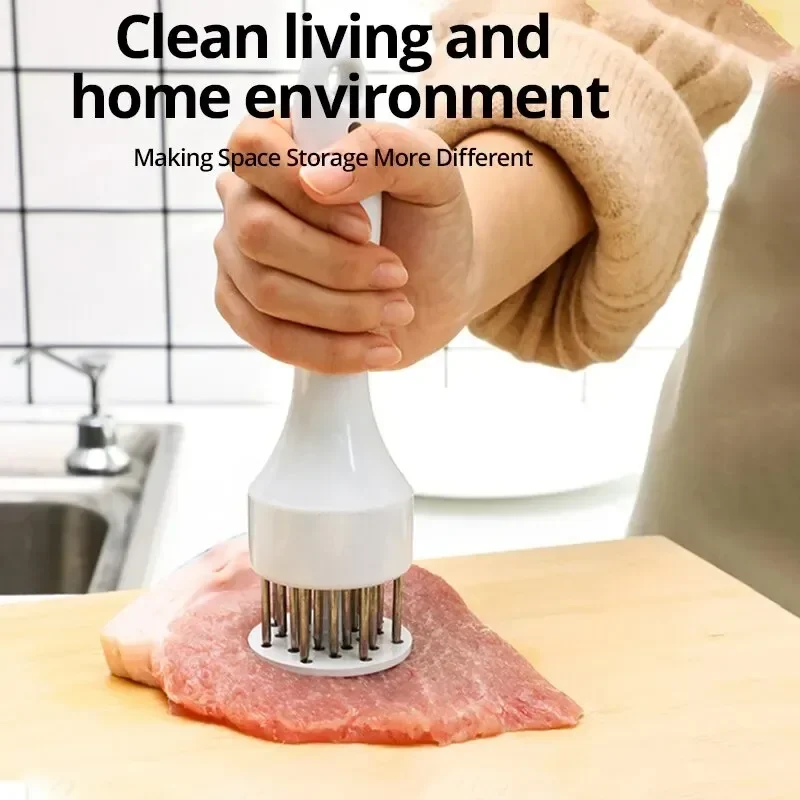 1pcs White or Black Handheld Household Shredded Tender Meat Needle Pork Cutlet Chicken Cutlet Chicken Wings Meat Needle Hammer