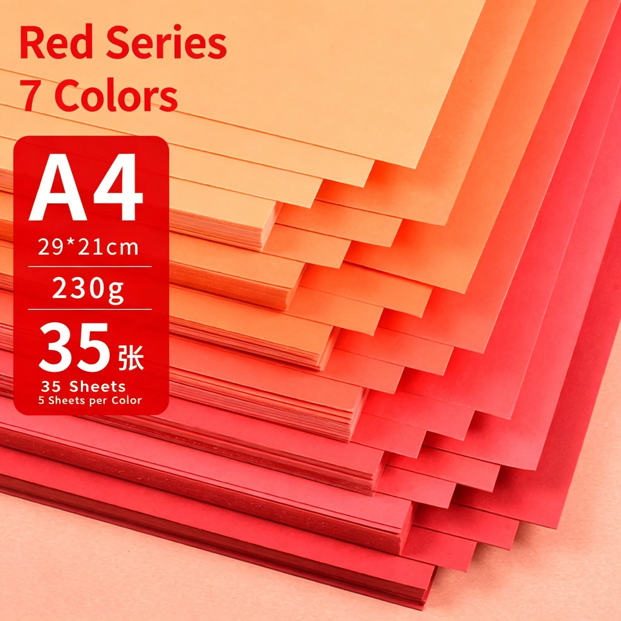 A4 230gsm Colored Cardstock Paper Assorted Colors Thick Hard Card Sheets for Greeting Cards, Scrapbooking, Handmade Art Projects