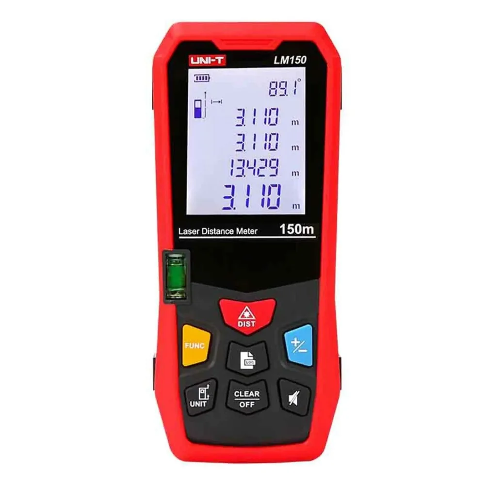 UNI-T LM150 Laser Rangefinder Digital Laser Distance Meter 150M 492ft 100% Original Brand New In Stock Measurement Tape Roulette