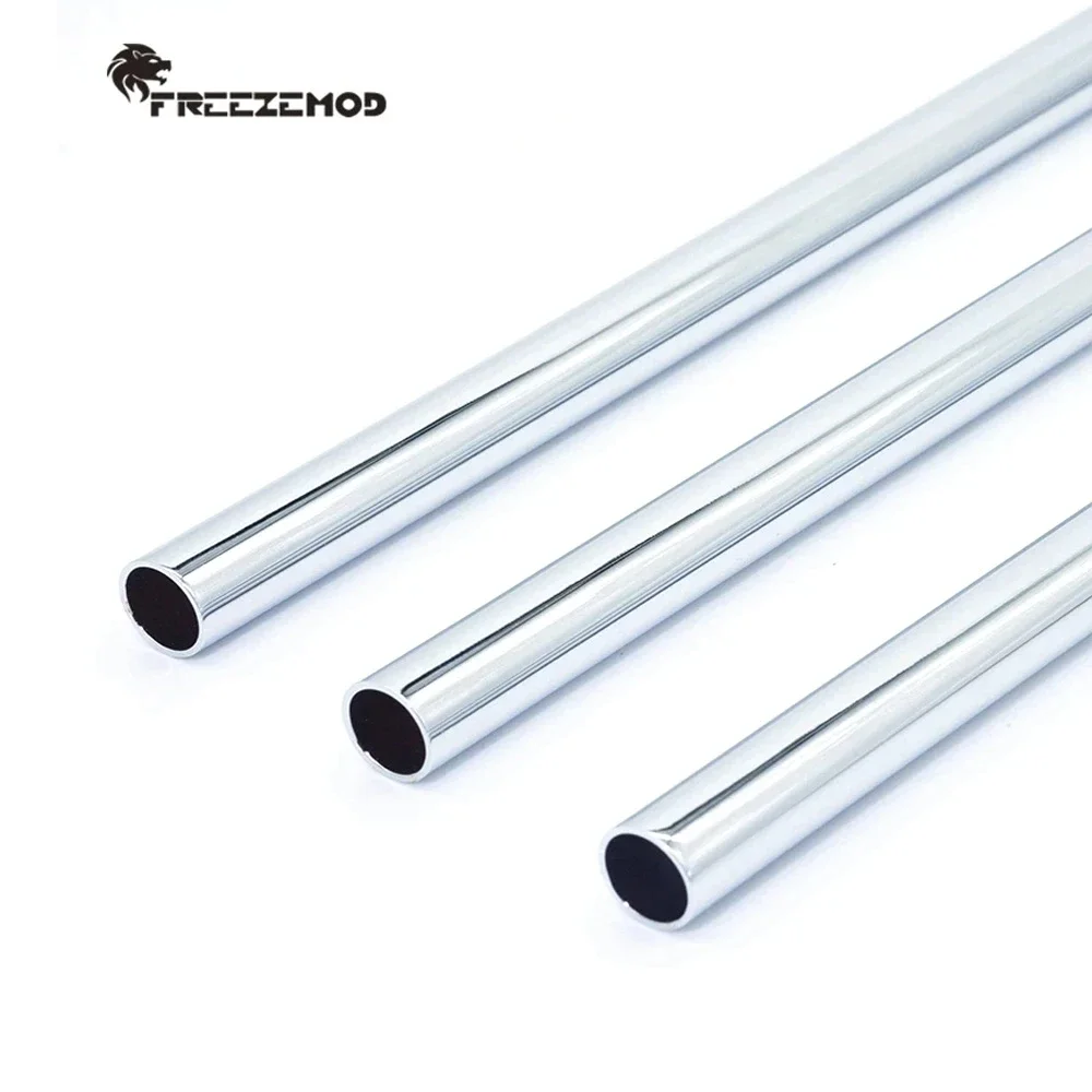 FREEZEMOD Metal Hard Tubing OD14mm Computer Water Cooled Rigid Tube surface chrome plated mirror effect 450mm Length