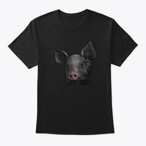 2019 Gorgeous Black Pig New Year Gift T-Shirt Made in the USA Size S to 5XL