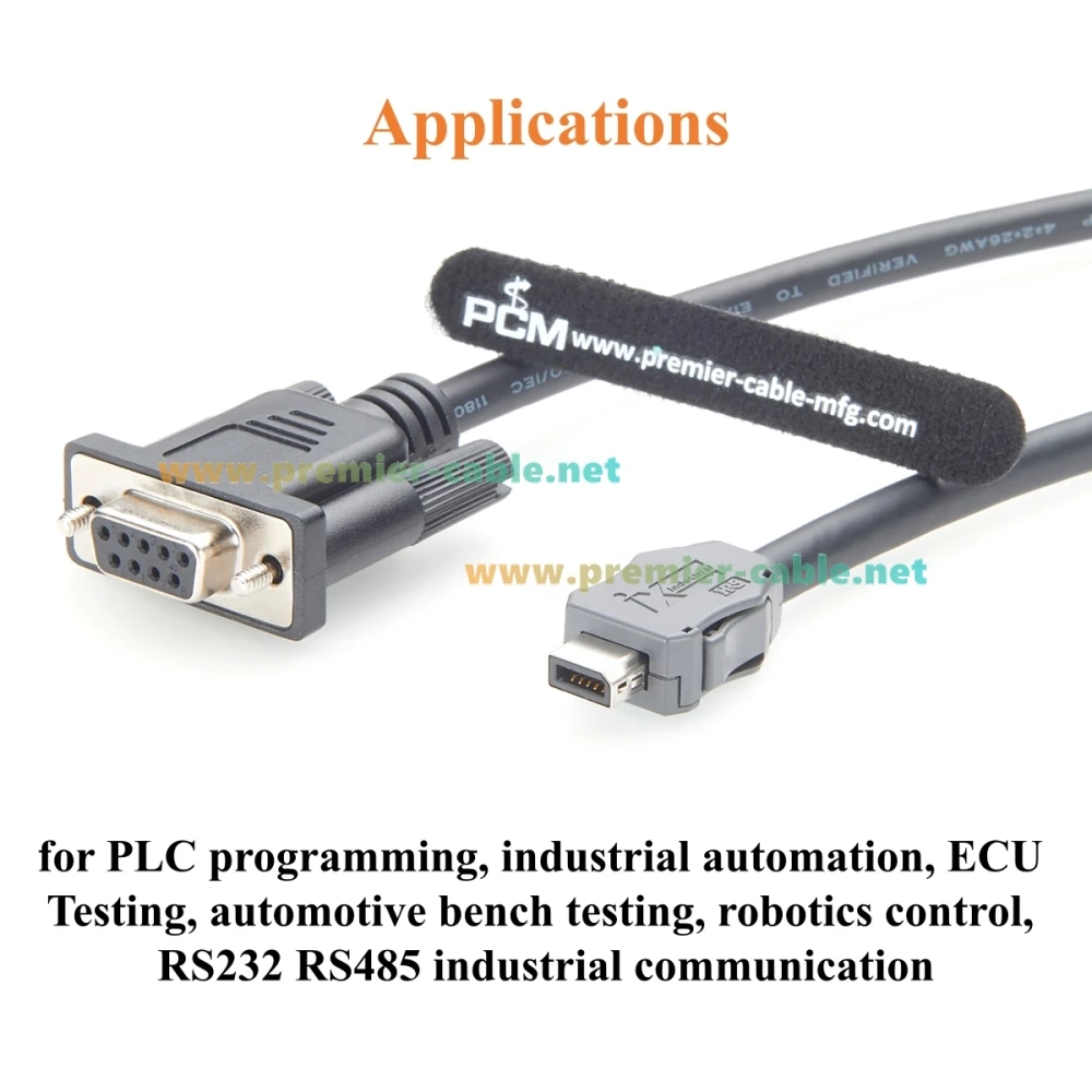 IX Industrial 10-Pin A-Stecker auf DB9 Buchse Serielles Kabel IX40G-A-10S-CV(7.0) RS232 RS485 Kommunikationskabel CAT6A SFTP Abgeschirmt – Detail 6