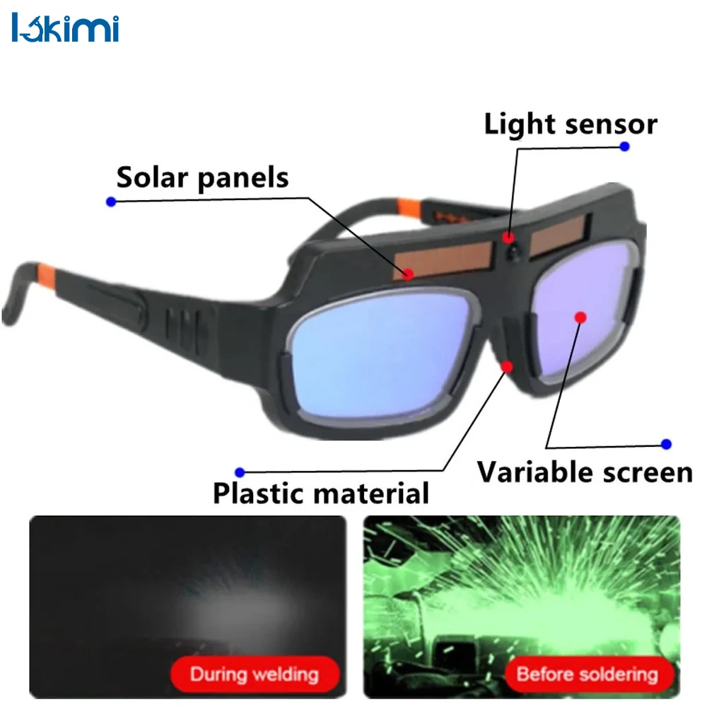 

Welding Glasses Automatic Darkening, Eye Protection Tools for Welders, Anti-Glare Goggles for Argon Arc Welding LK-AA80