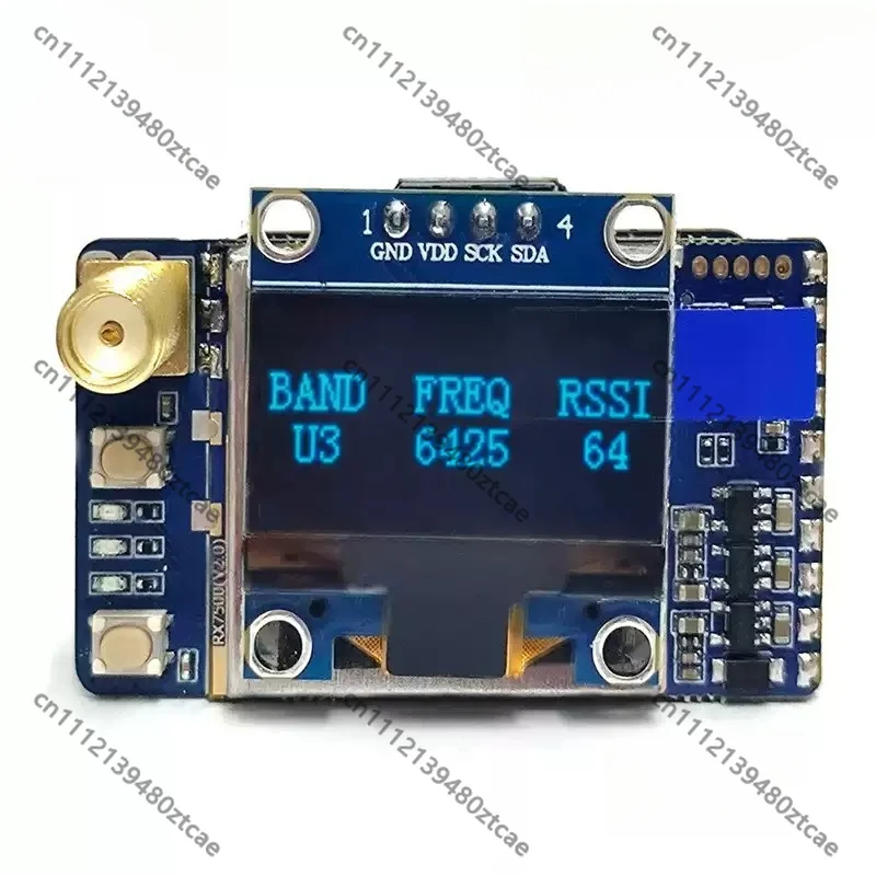 64 Channel Analog FPV Receiver Set for FPV Goggles, Wireless Image Transmission Receiver Kit for FPV Racing Drone