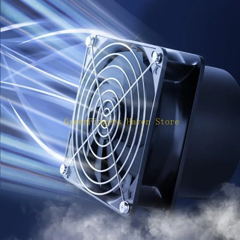 F68D مروحة قوية لامتصاص الدخان بقدرة 12 فولت مع تنظيم تدفق الهواء وتهوية الأنابيب