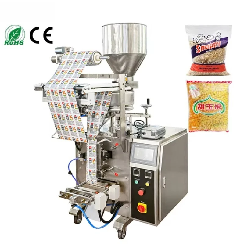 Vertical Maize Seed Granule Pouch Weighing Fill Packaging Machine Corn Kernels Cereal Grain Bag Packing Machine
